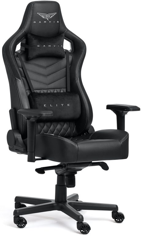 Gamvis ELITE 2.0 XL Quilted Gaming Chair – Black/Diamond White