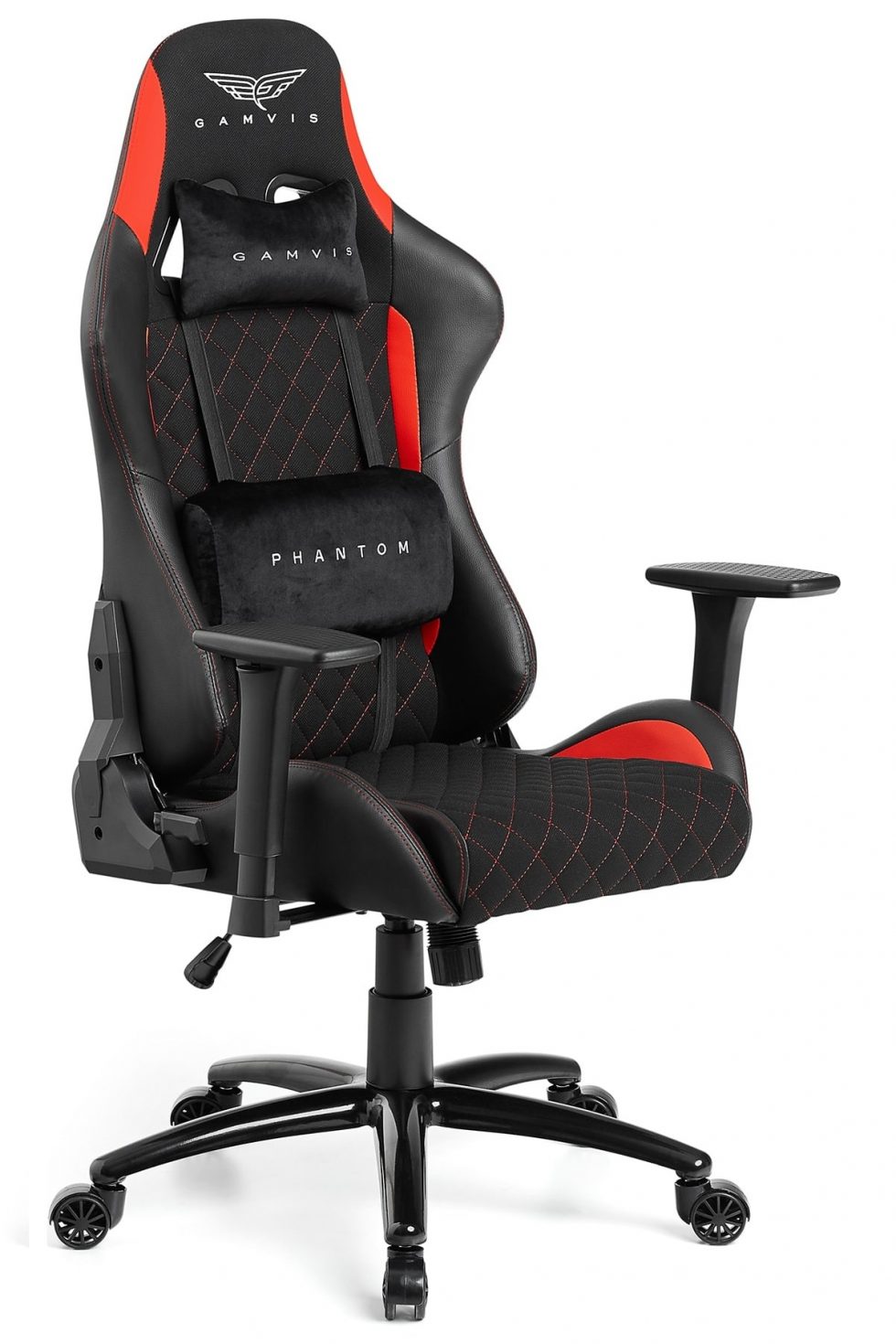 Gamvis Phantom Gaming Chair Black Red Fabric