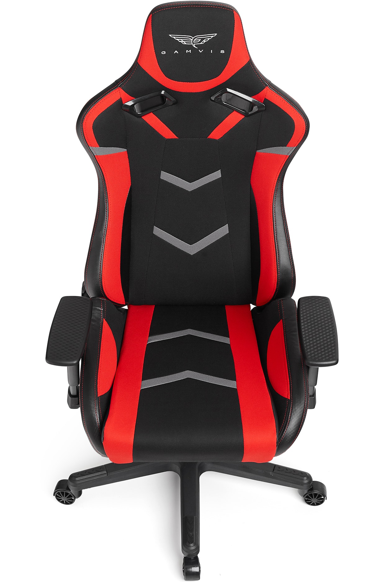 Gamvis Furioso Fabric Gaming Chair Black Red Gray Gamvis Gaming Chairs
