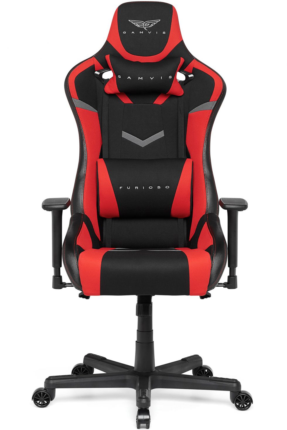 Gamvis Furioso Gaming Chair Black Red Fabric