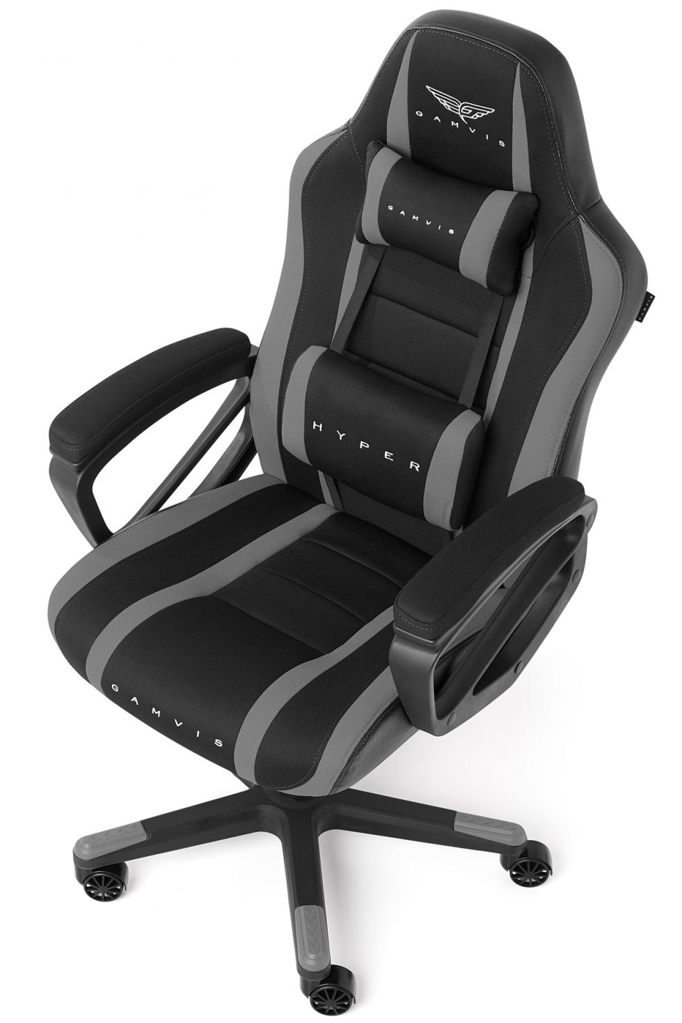 Gamvis Hyper Gaming Chair Fabric Black Gray