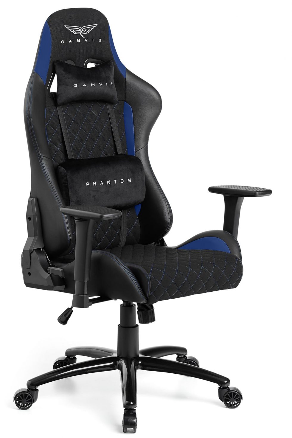 Gamvis PHANTOM Fabric Gaming Chair - Black/Blue