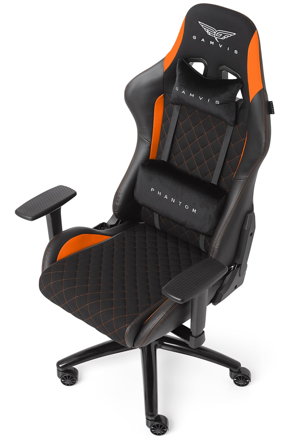 Gamvis PHANTOM Fabric Gaming Chair - Black/Orange